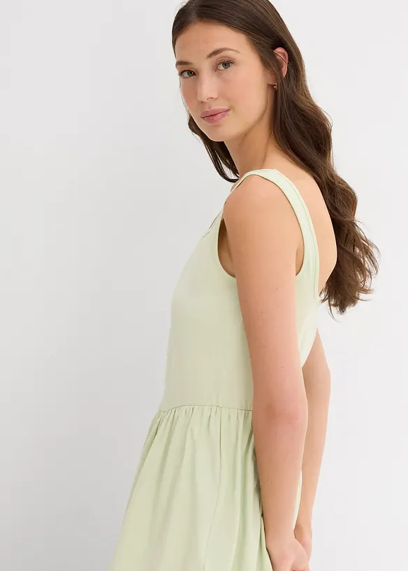 Top long en coton extensible, bonprix