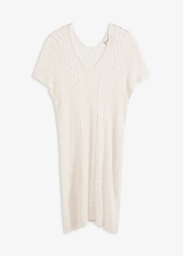 Robe de plage en viscose aspect crochet, bonprix