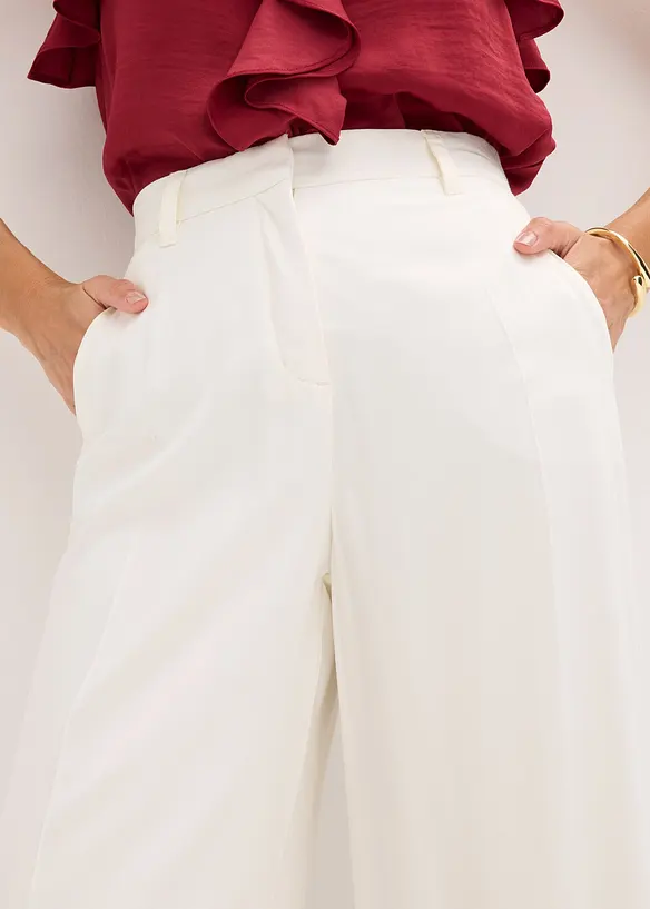 Pantalon de tailleur en viscose fluide, bonprix