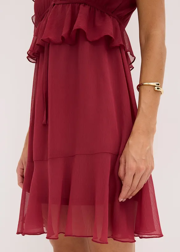 Robe trapèze en crêpe, bonprix