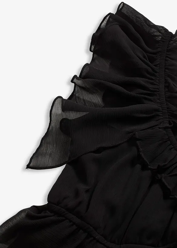 Robe trapèze en crêpe, bonprix