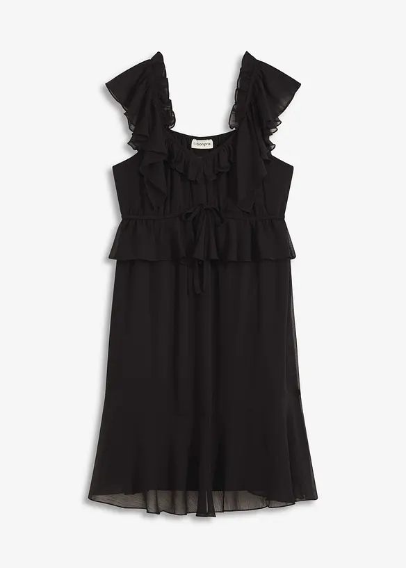 Robe trapèze en crêpe, bonprix