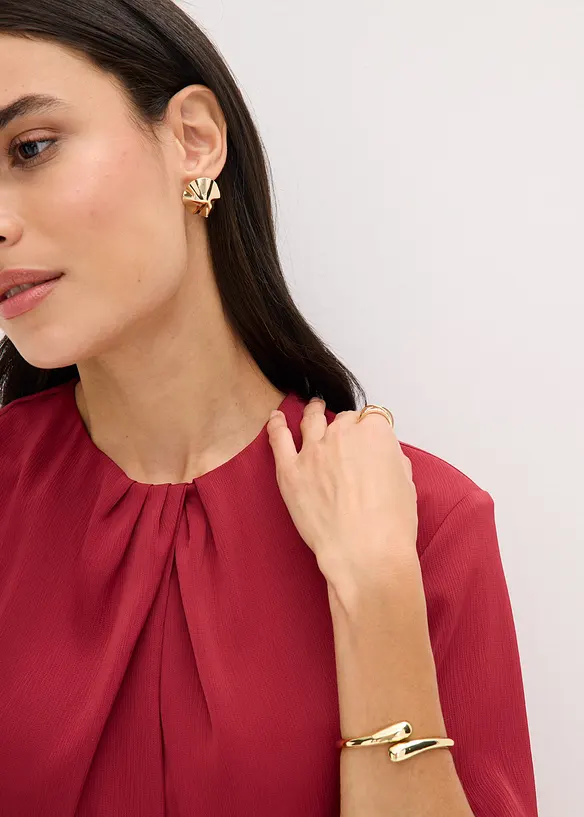 Blouse en satin brillant, bonprix