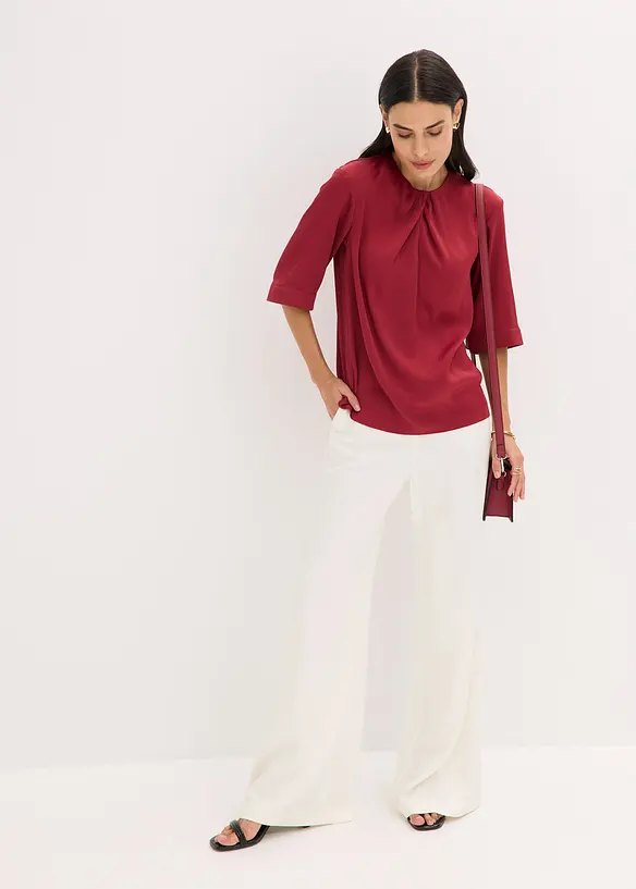 Blouse en satin brillant, bonprix