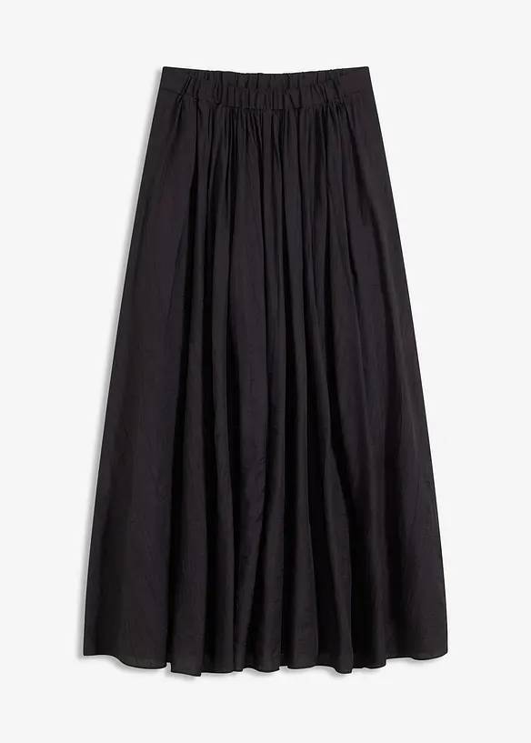 Jupe longue en matière froissée, bonprix