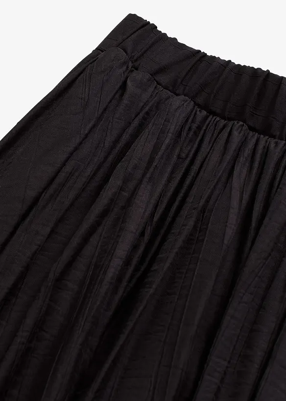 Jupe longue en matière froissée, bonprix