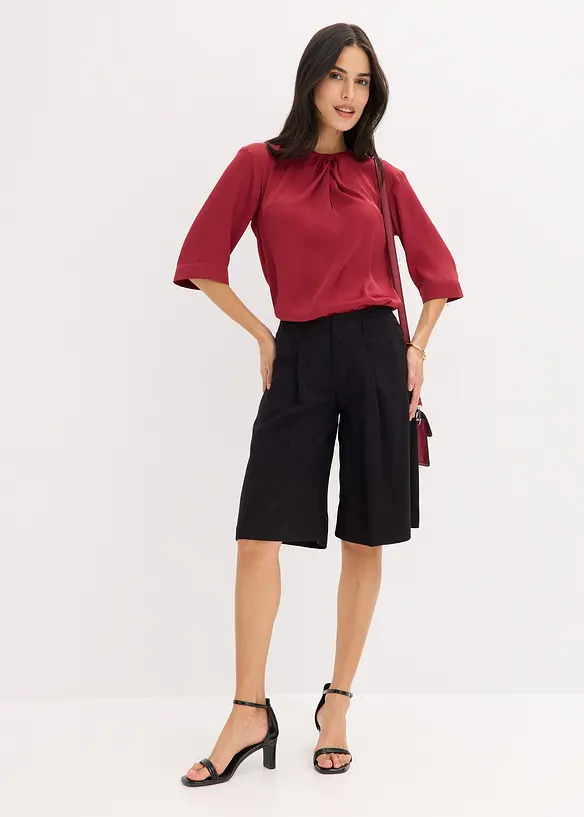 Bermuda ample &agrave; pinces, bonprix