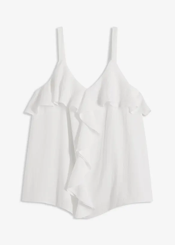 Top à bretelles fines en satin brillant, bonprix