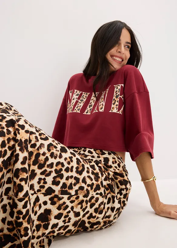 Jupe midi en viscose fluide, bonprix