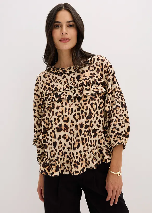 Blouse en fine viscose mélangée, bonprix