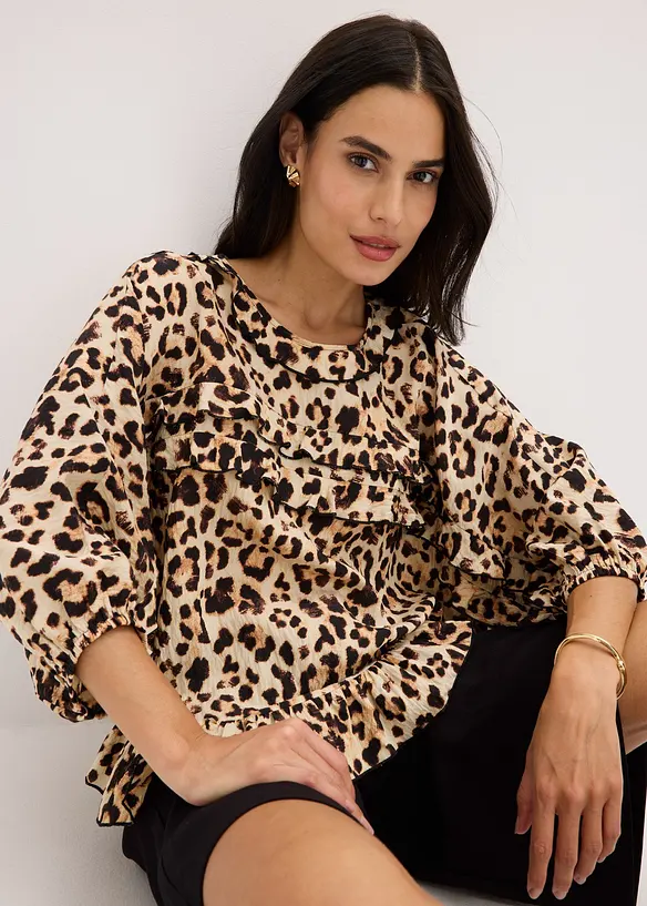 Blouse en fine viscose mélangée, bonprix