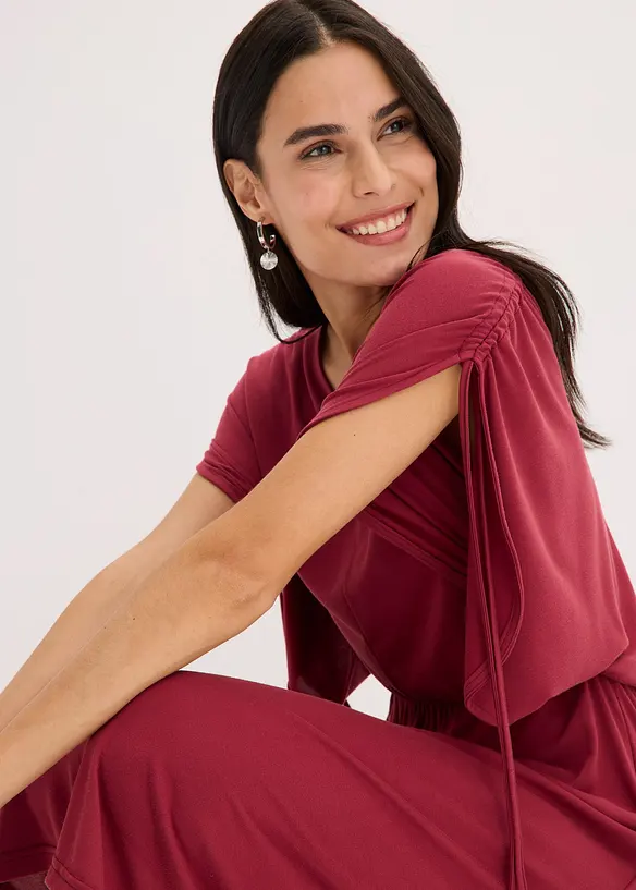 Robe en doux jersey de modal m&eacute;lang&eacute;, bonprix