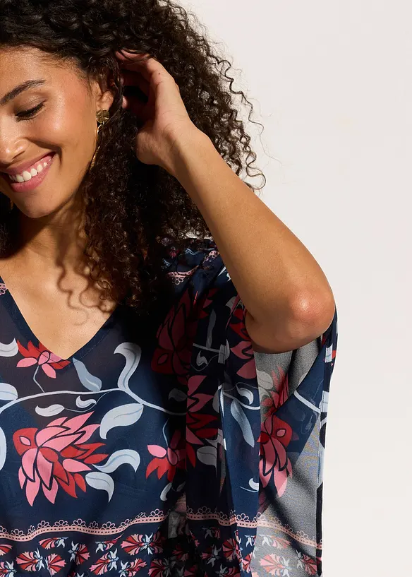 Tunique de plage en crêpe léger, bonprix