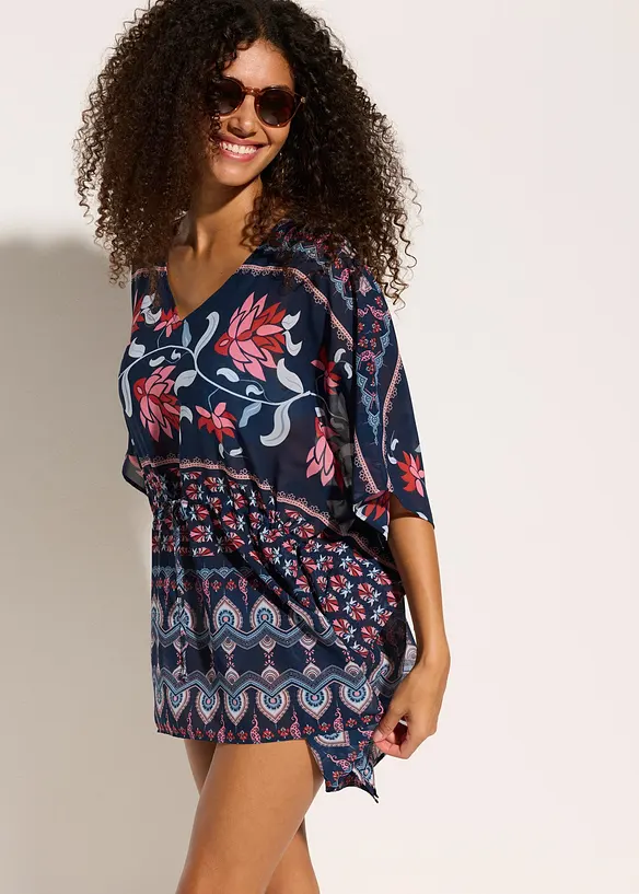 Tunique de plage en crêpe léger, bonprix