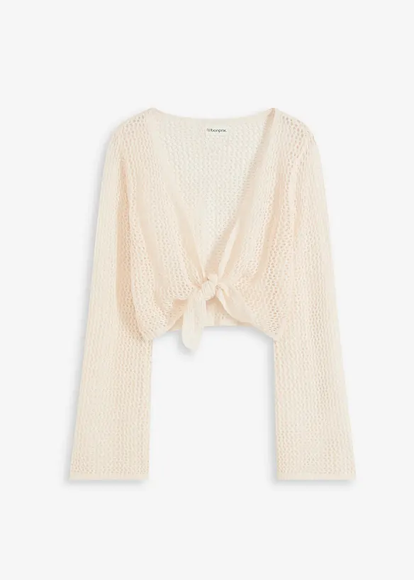 Gilet de plage transparent, aspect crochet, bonprix