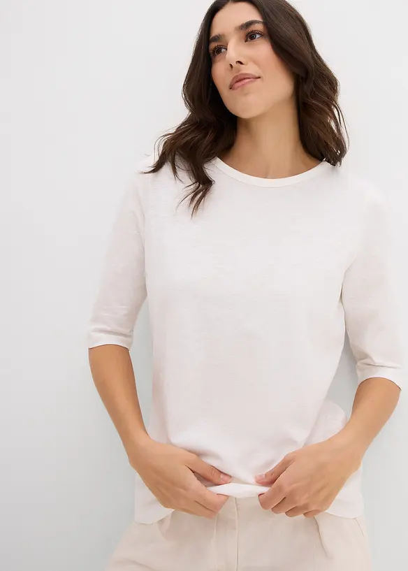 Lot de 2 T-shirts 100% coton, bonprix