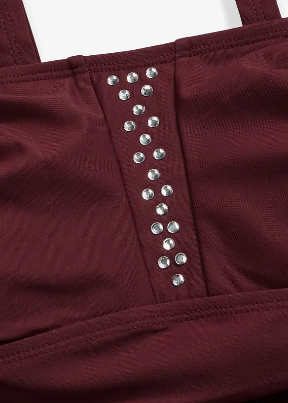 Maillot 1 pi&egrave;ce sculptant, maintien mod&eacute;r&eacute;, bonprix