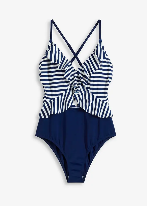 Maillot 1 pièce à volants, bonprix