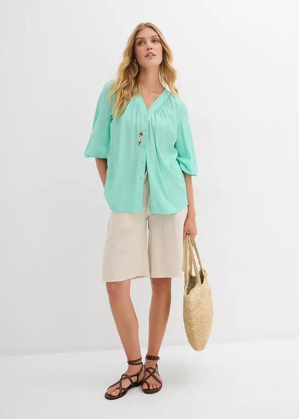 Bermuda fluide en viscose mélangée, bonprix