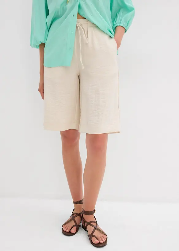 Bermuda fluide en viscose mélangée, bonprix