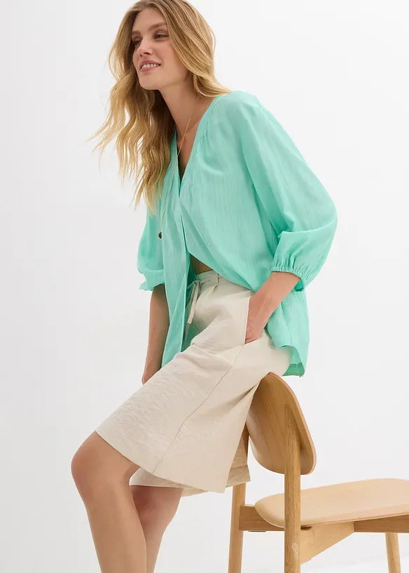 Bermuda fluide en viscose mélangée, bonprix