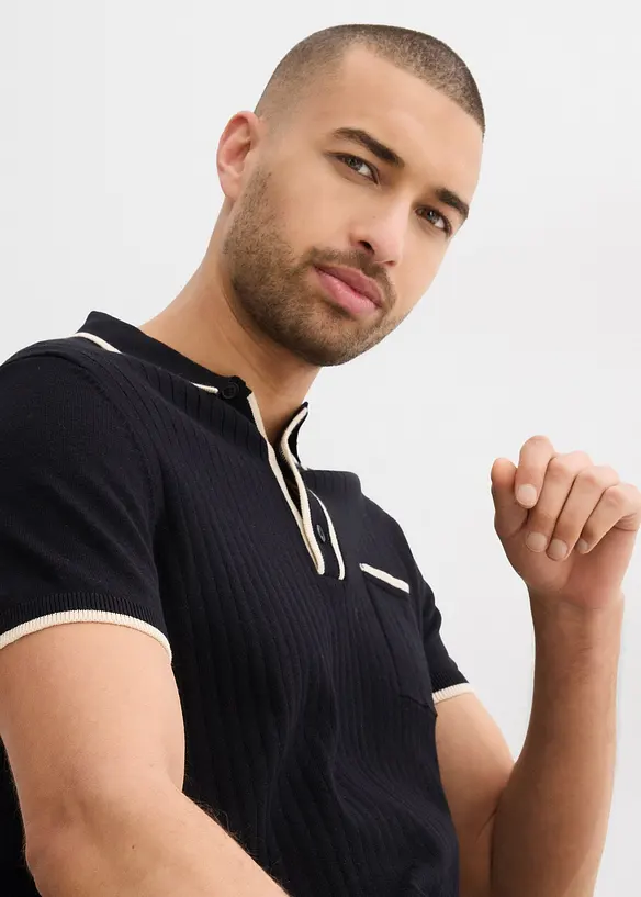 Polo à détails contrastants, bonprix