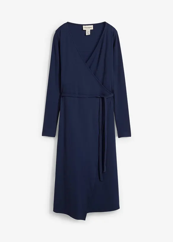 Robe portefeuille de grossesse en coton côtelé, bonprix