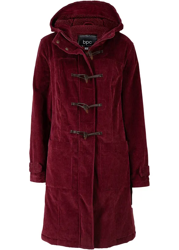 Duffle-coat en velours côtelé doublé, bonprix