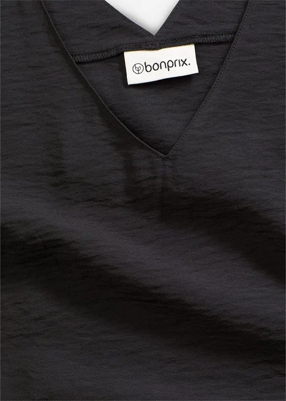 Blouse sans manches en viscose m&eacute;lang&eacute;e, bonprix