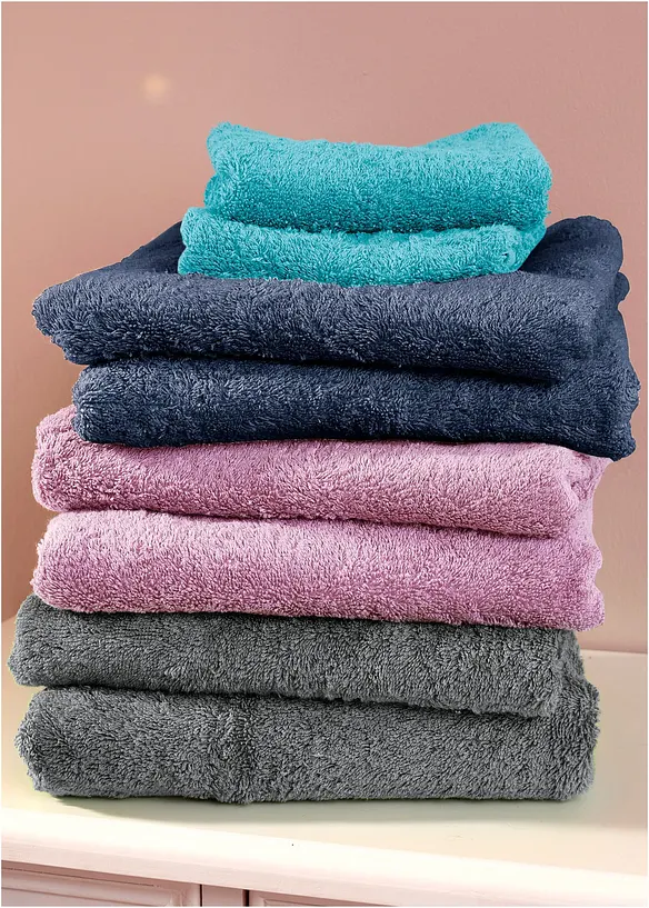 Serviette de toilette en &eacute;ponge douce, bonprix