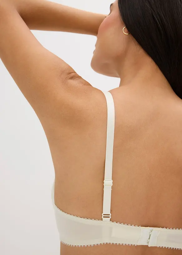 Lot de 3 soutiens-gorge push-up avec dentelle, bonprix