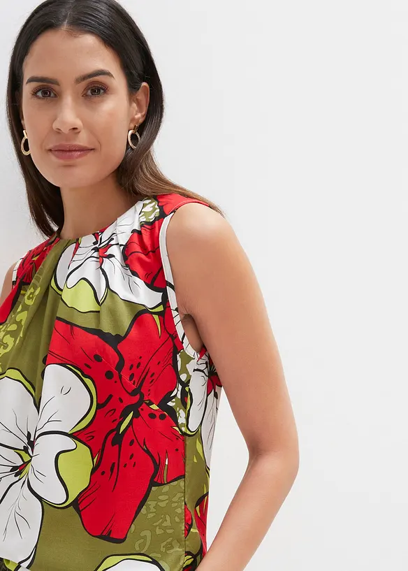 Blouse sans manches en viscose, bonprix