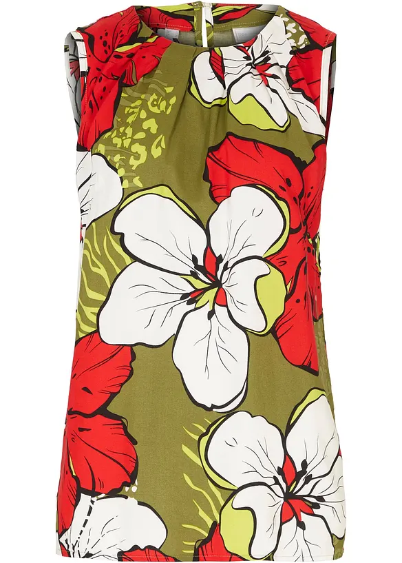 Blouse sans manches en viscose, bonprix