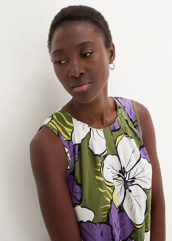 Blouse sans manches en viscose, bonprix