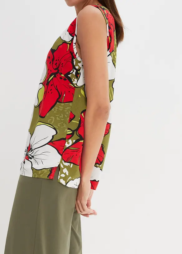 Blouse sans manches en viscose, bonprix