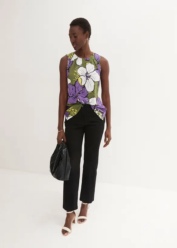 Blouse sans manches en viscose, bonprix