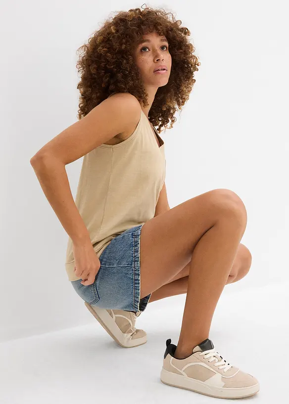 Lot de 2 débardeurs 100% coton, bonprix