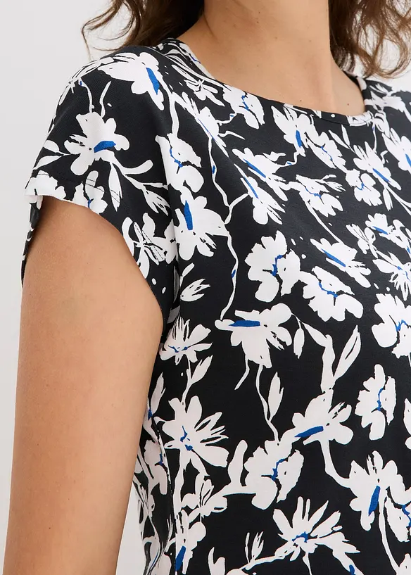 T-shirt avec effet noué, bonprix