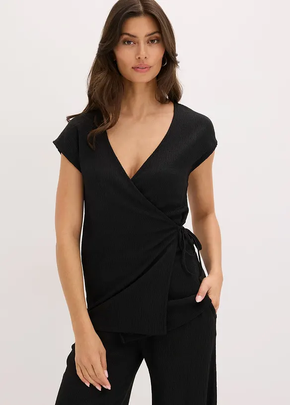 T-shirt cache-cœur, bonprix