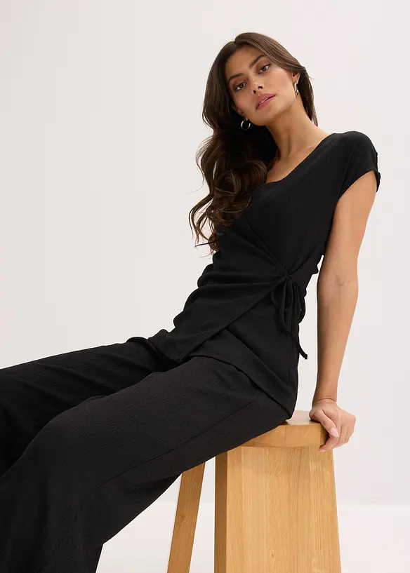 T-shirt cache-cœur, bonprix