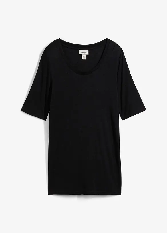 T-shirt long en viscose douce, bonprix