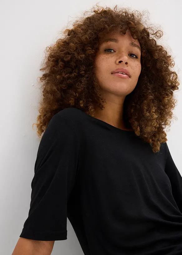 T-shirt long en viscose douce, bonprix