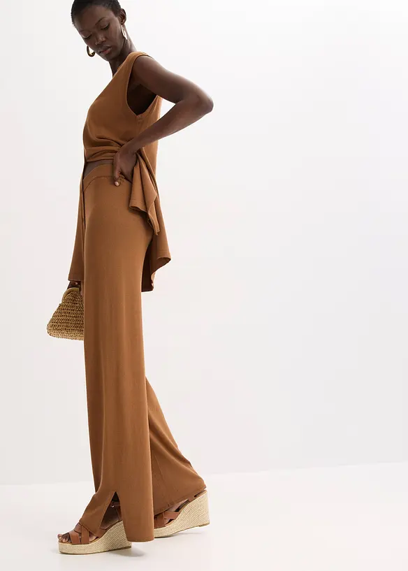 Pantalon en fine maille, bonprix