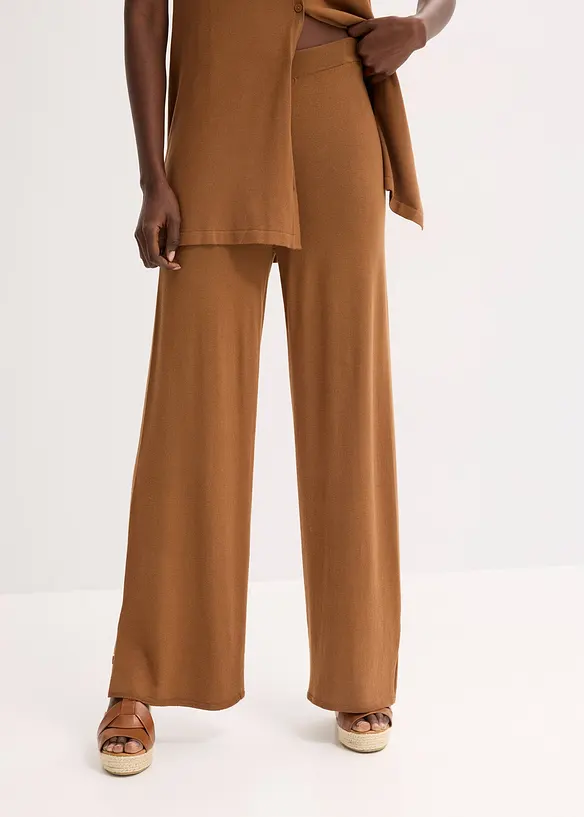 Pantalon en fine maille, bonprix