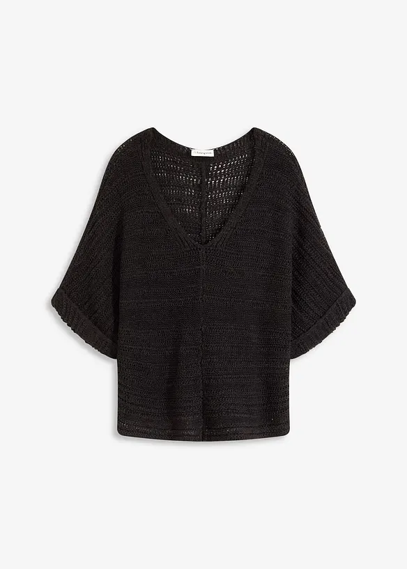 Pull en maille ajourée, bonprix