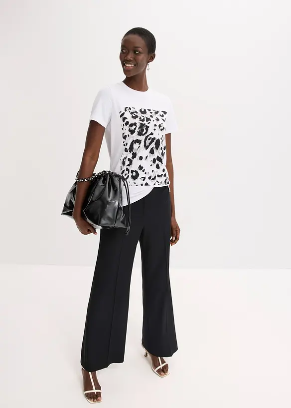 T-shirt à imprimé léopard, bonprix