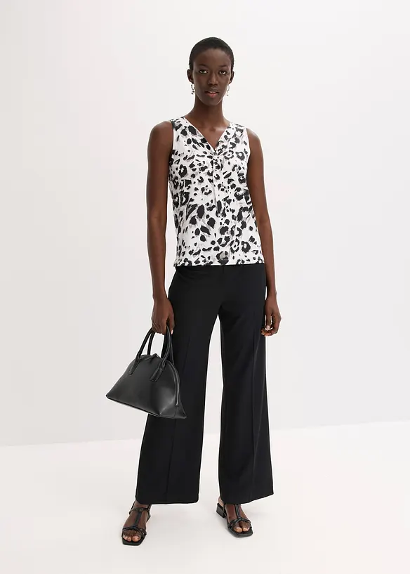 Top à col lavallière, bonprix