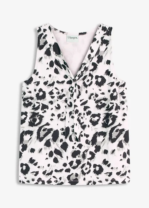 Top à col lavallière, bonprix