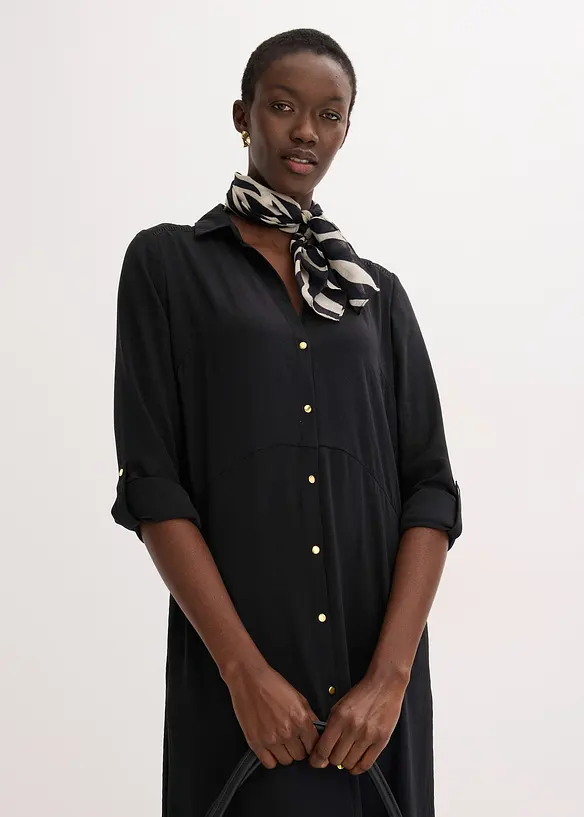 Robe-chemise avec dentelle, bonprix