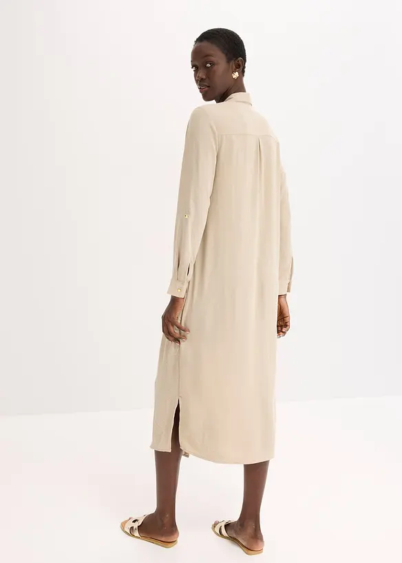 Robe-chemise avec dentelle, bonprix